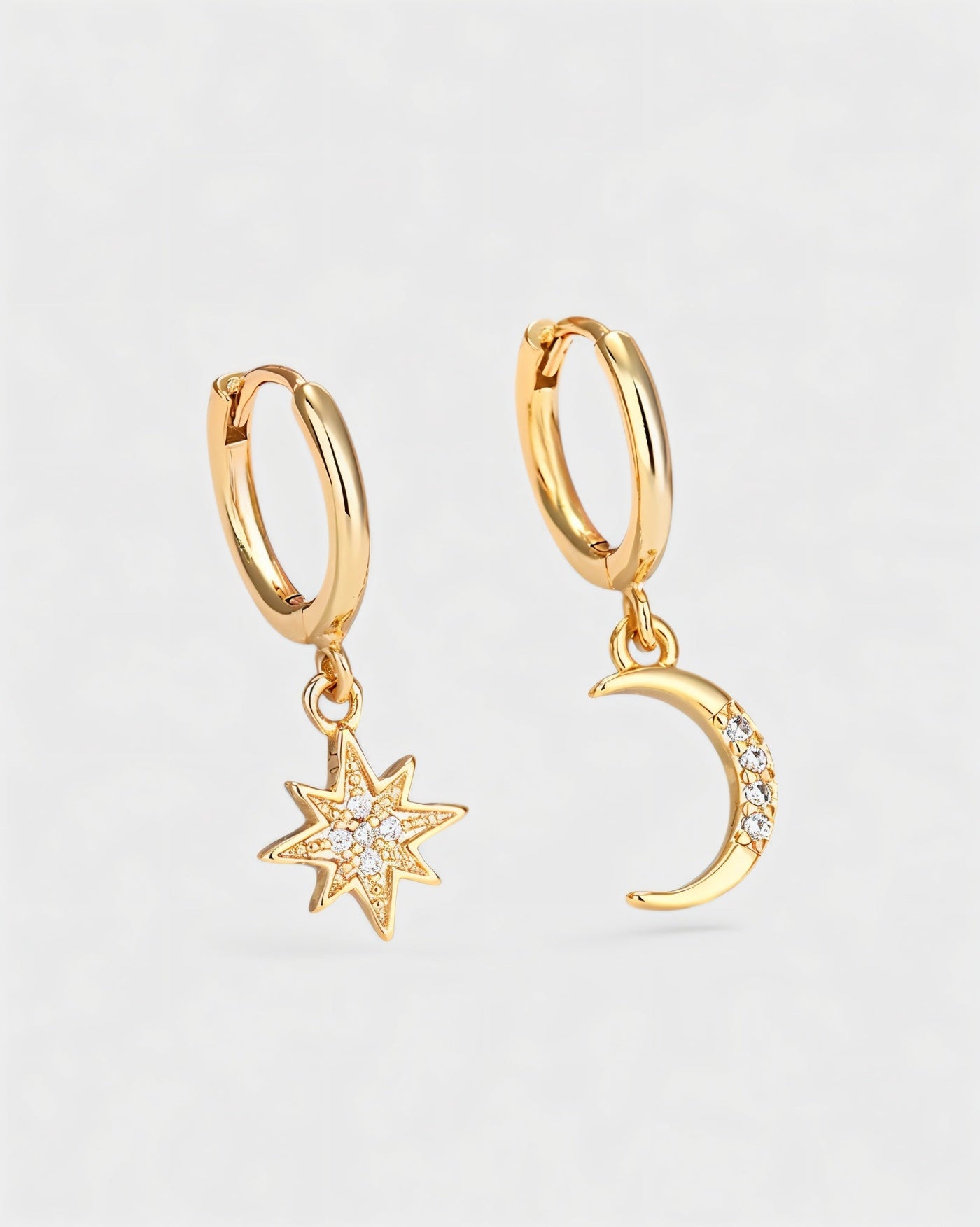 Celestial Star & Moon Earrings