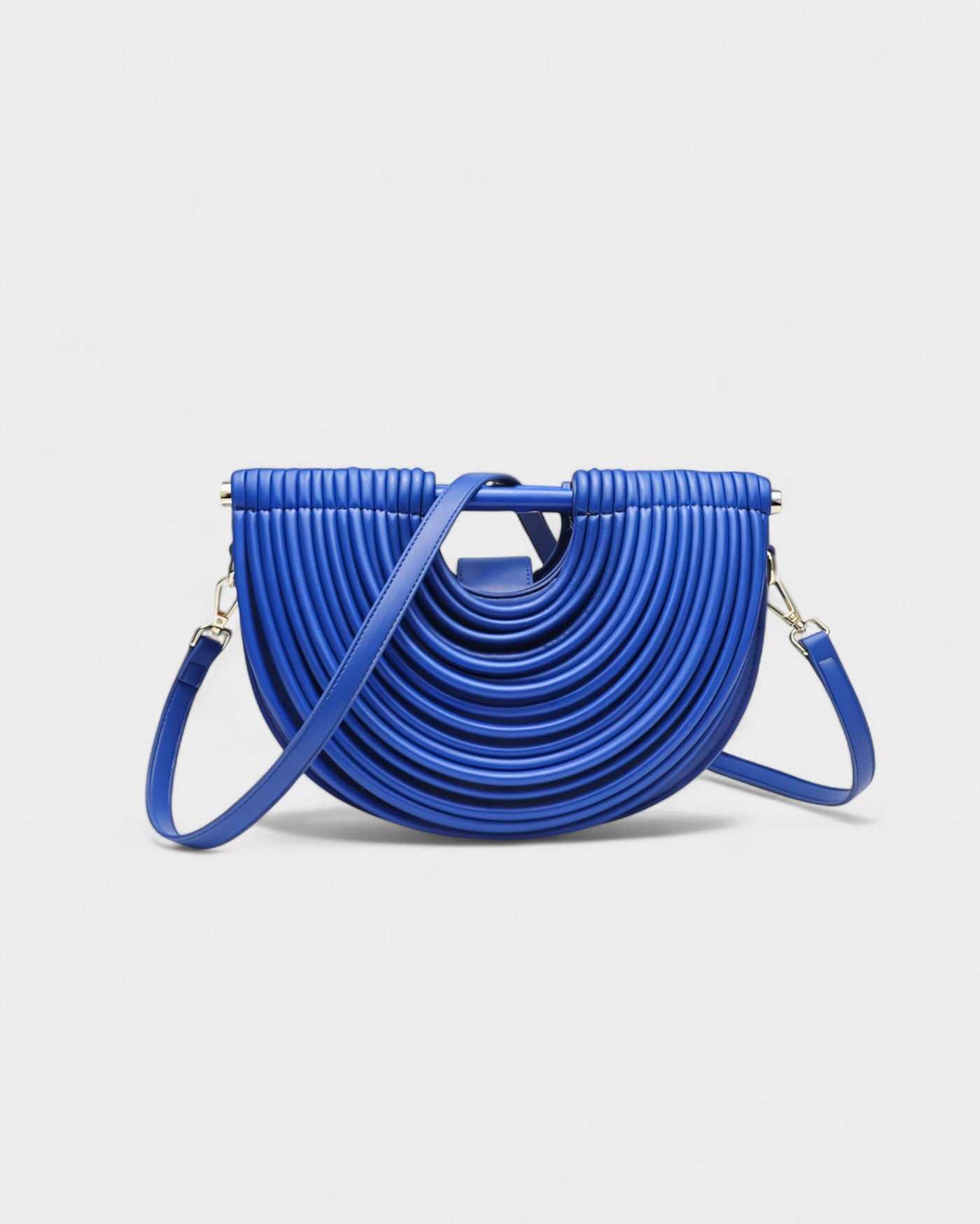 CANYA Textured Half-Moon Crossbody Clutch