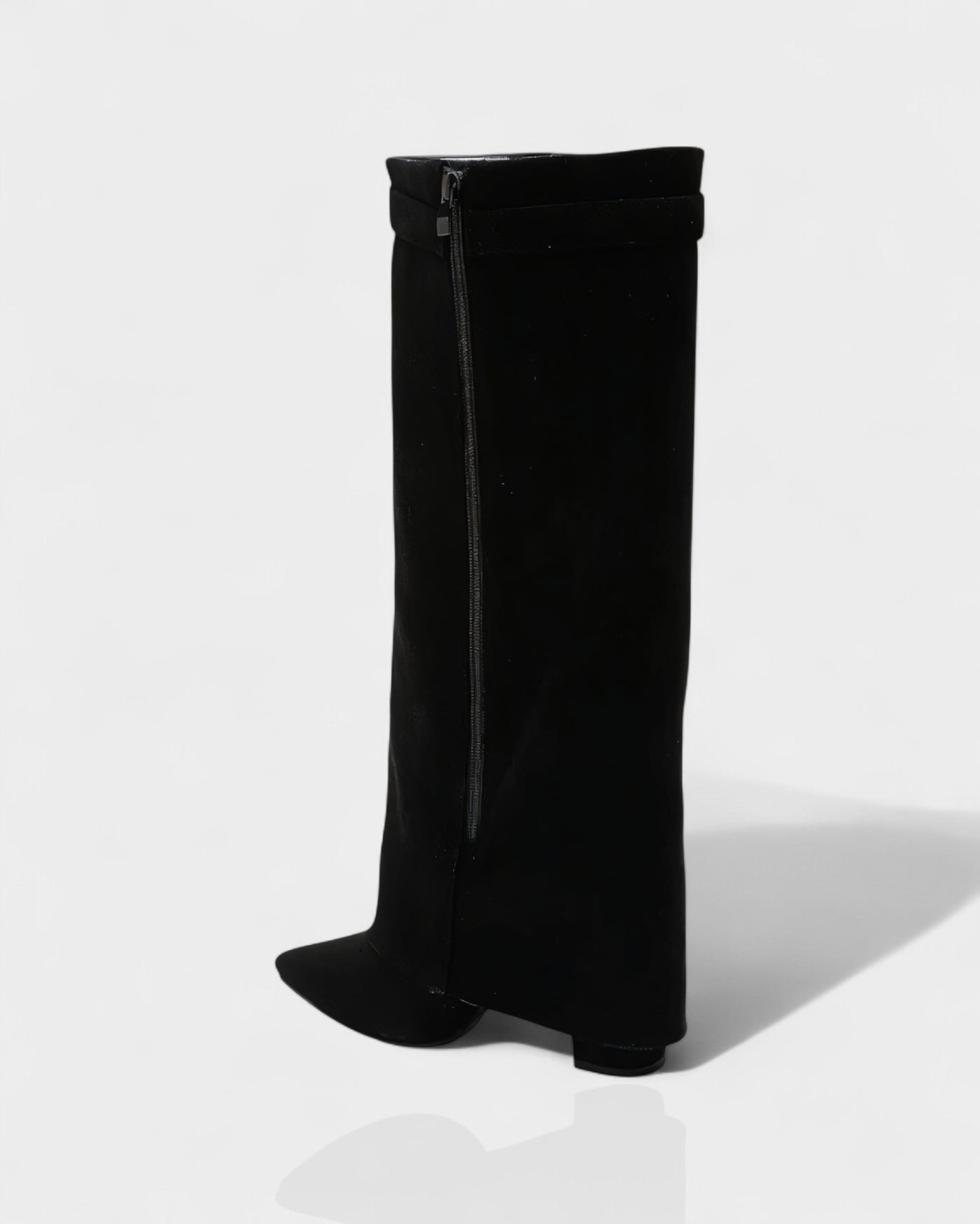MAISY Straight Pointed-Toe Knee-High Boots