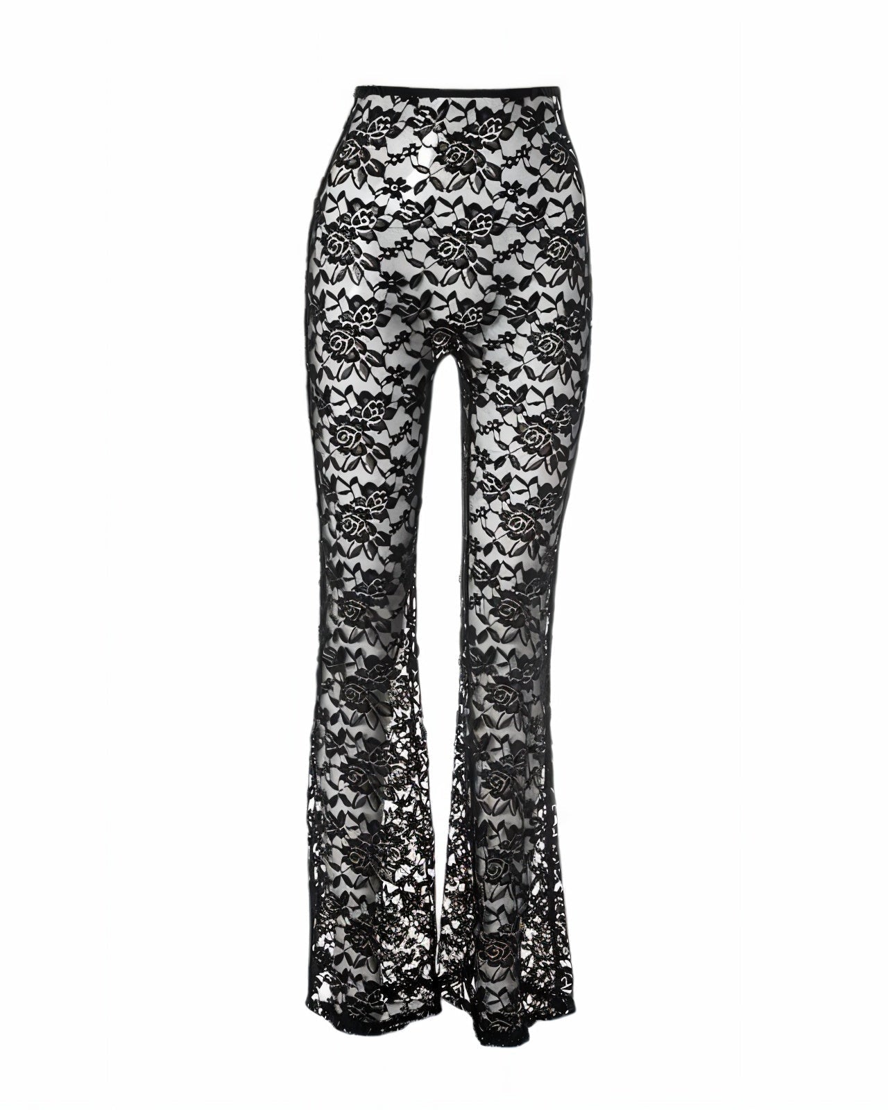 NIRANA Lace Sleeveless Top & Flared Pants Set