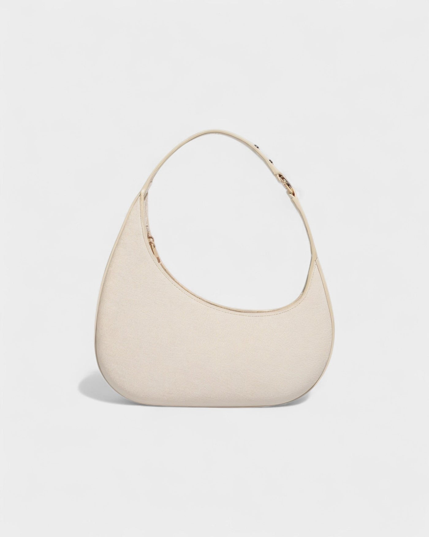 BELVIA Faux Leather Crescent Bag