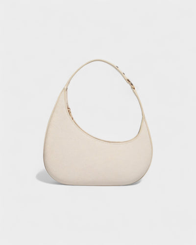 BELVIA Faux Leather Crescent Bag