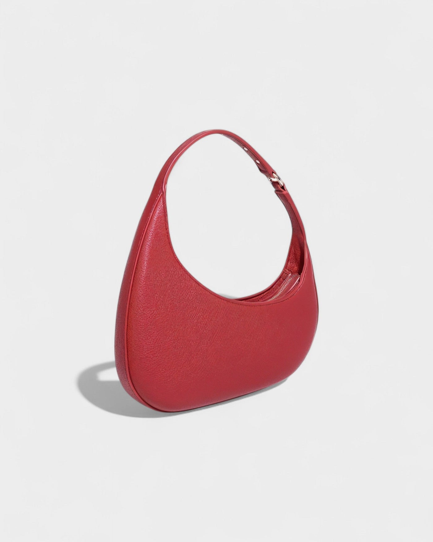 BELVIA Faux Leather Crescent Bag