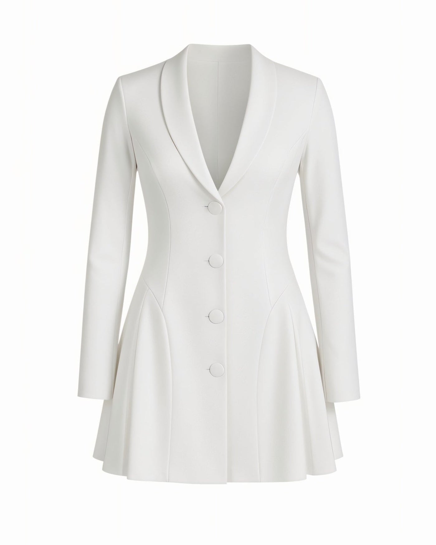 KLEA Structured Button-Up Blazer Dress