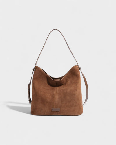 AYLIN Faux Suede Slouch Shoulder Bag