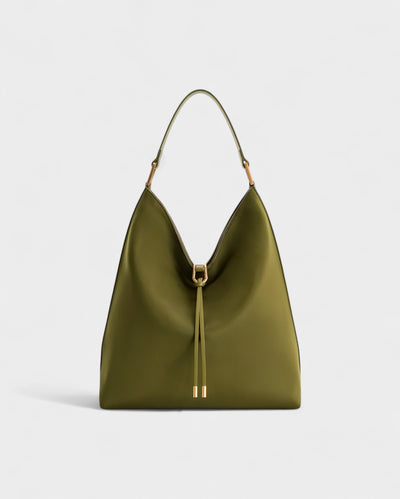 KALIYA Faux Suede Hobo Shoulder Bag