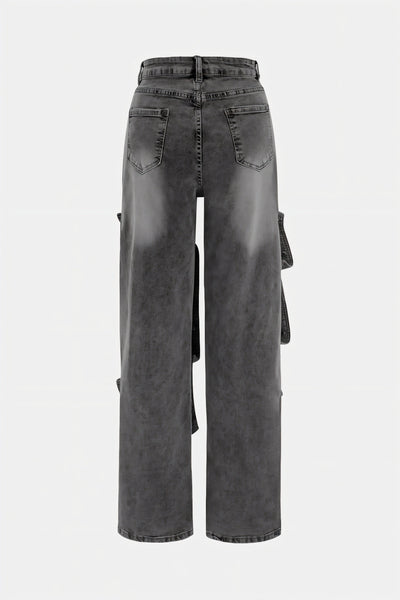MAEVE Button Baggy Jeans