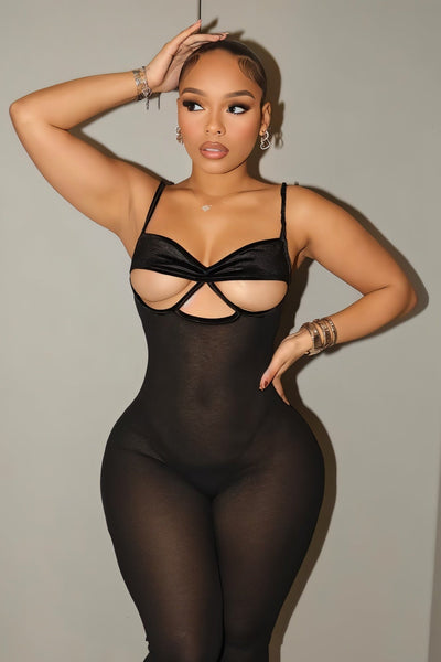 JANELLE Hollow Perspective Jumpsuit