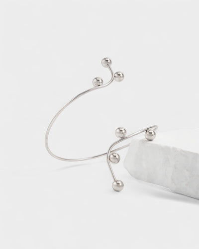 ANAYLA Metal Ball Accent Arm Cuff Bracelet