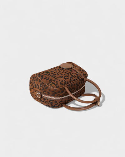 ELVINA Leopard Top-Handle Bag