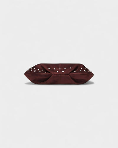 GELLA Heart Charm Studded Shoulder Bag