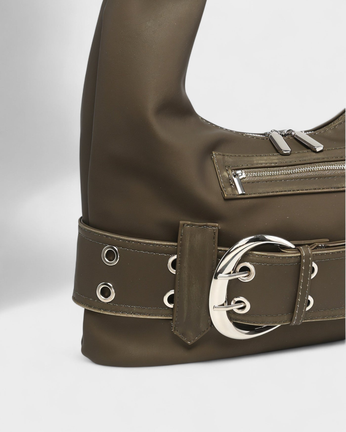 ALEXIS Retro Faux Leather Shoulder Bag