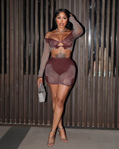 SIYA Star Cutout Short Set