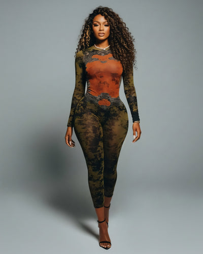 KALEYA Abstract Print Jumpsuit