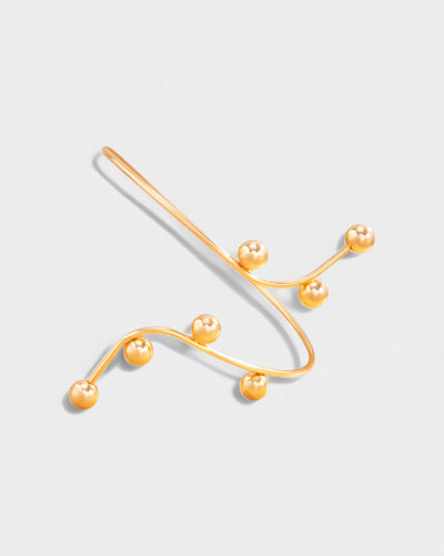 ANAYLA Metal Ball Accent Arm Cuff Bracelet