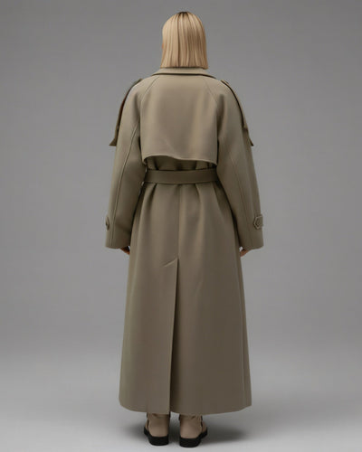 AIDA Oversized Drop-Shoulder Wool Coat