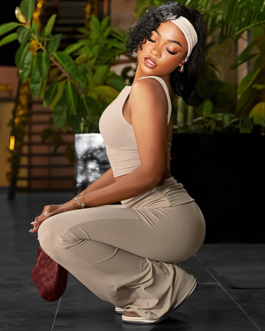 FREYA Top & Flared Pants Yoga Set