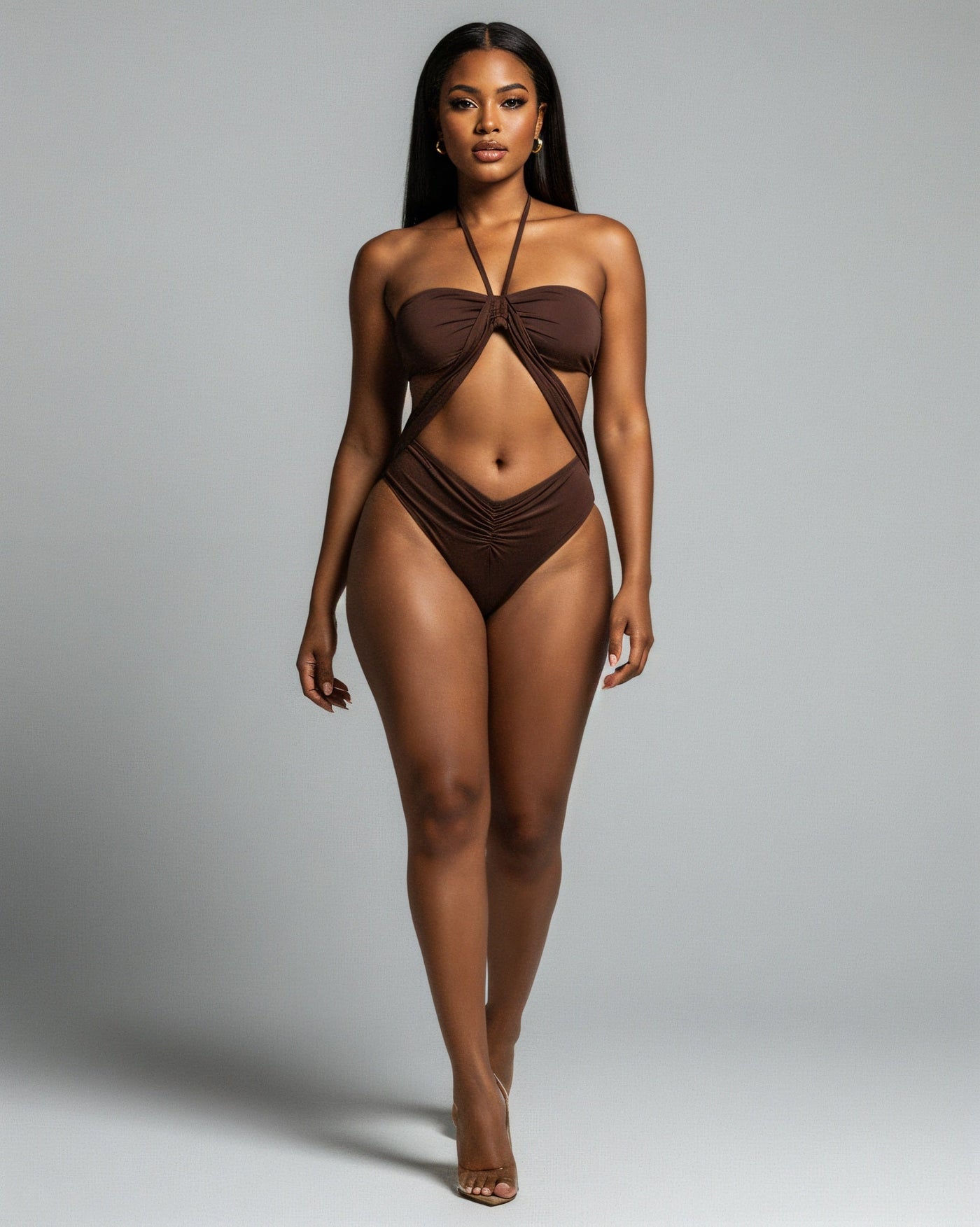 LINDSAY Cutout One-Piece Swimsuit