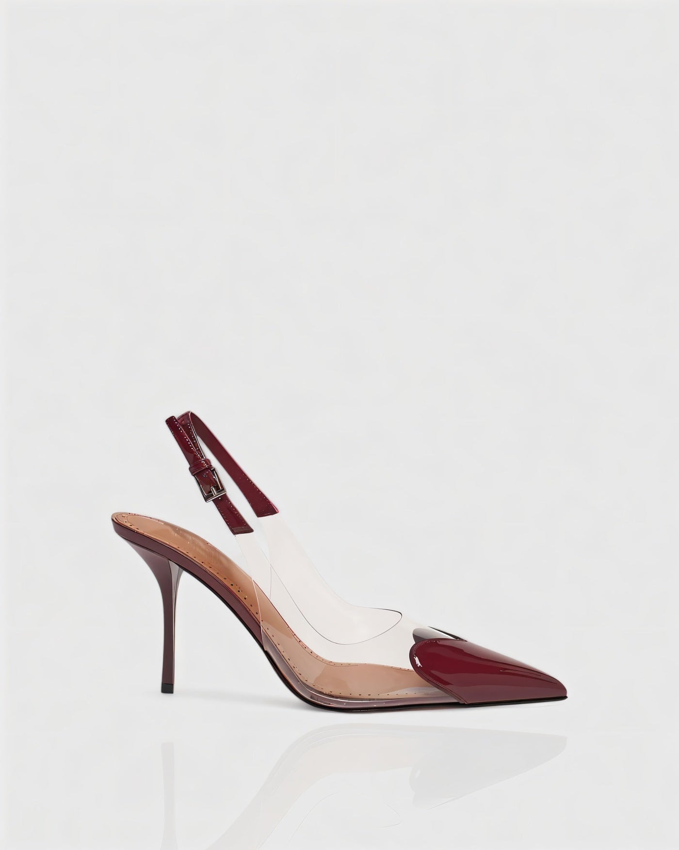 IRENE Clear Heart Detail Heels