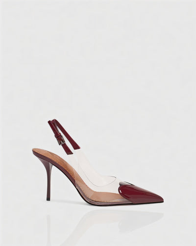 IRENE Clear Heart Detail Heels