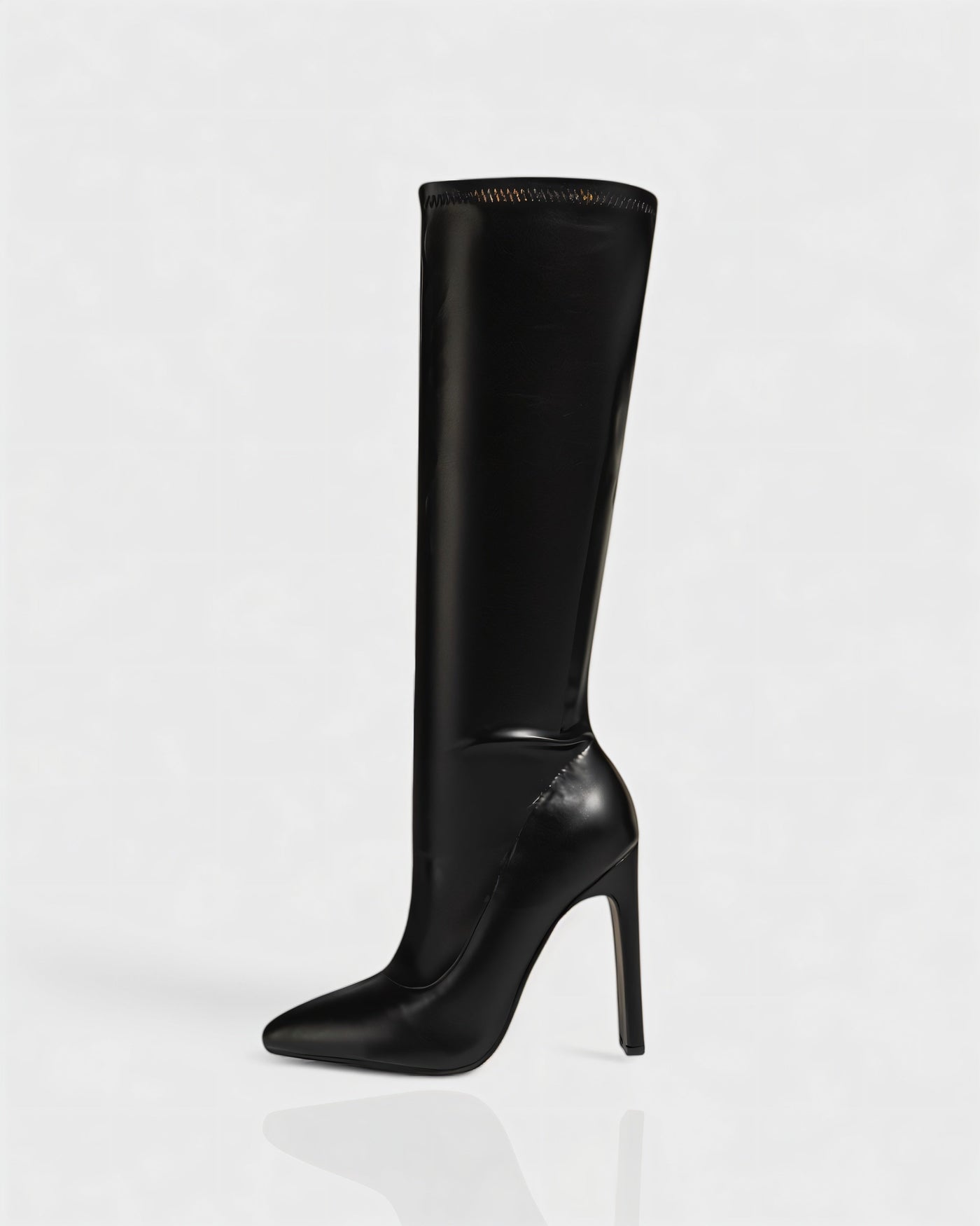 CHARLIE Faux Leather Knee-High Boots