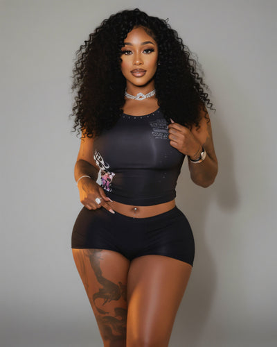 ANAYA Cropped Tank and Shorts Set