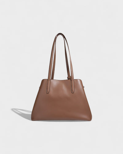 ORLINA Faux Suede Tote with Top Turn-Lock