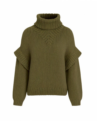 NARLA Fluffy Long Sleeve Turtleneck Sweater