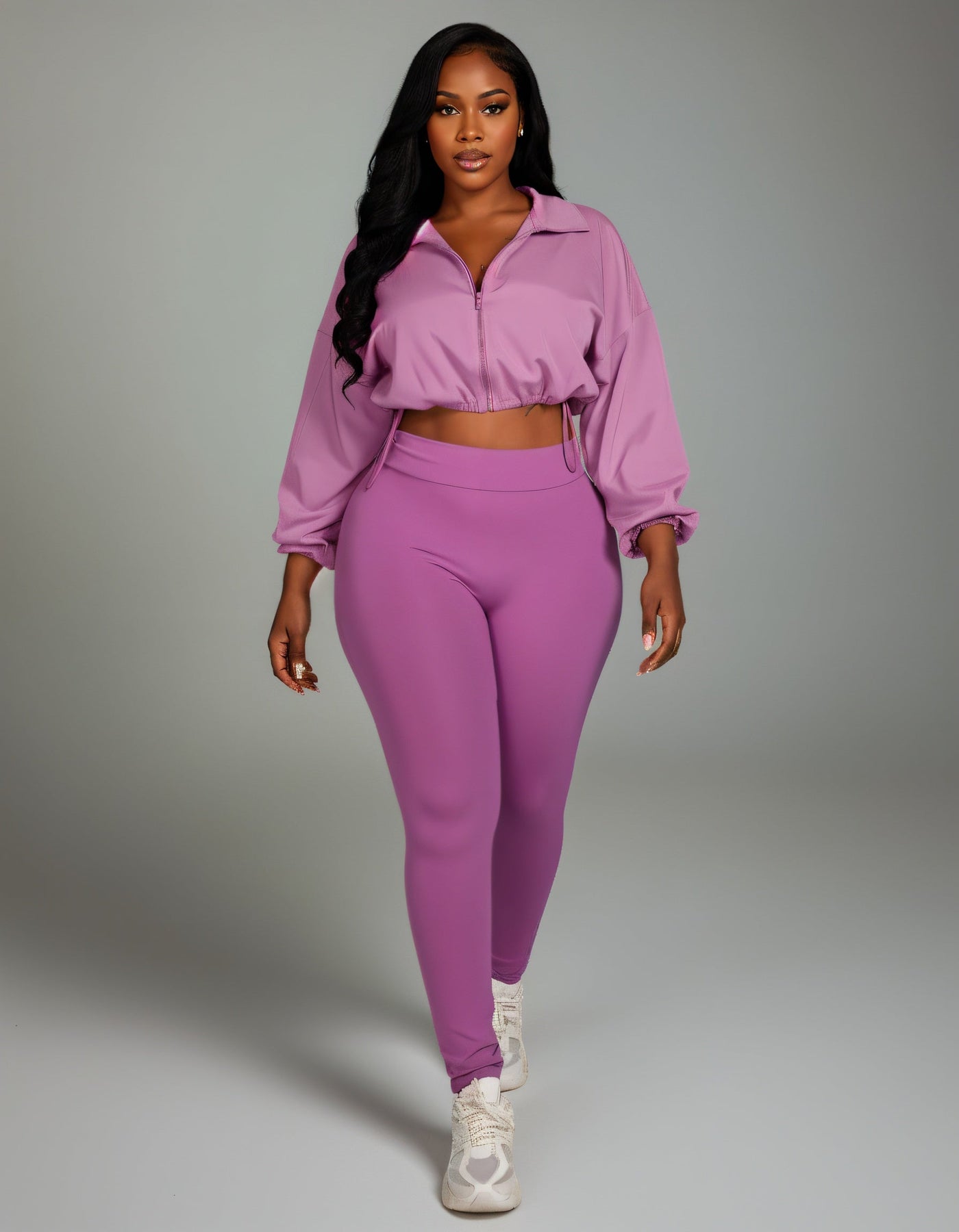 TATUM Cropped Zip Up Jacket & Leggings Set