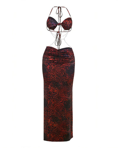 Zulema Chain Detail Cutout Maxi Dress