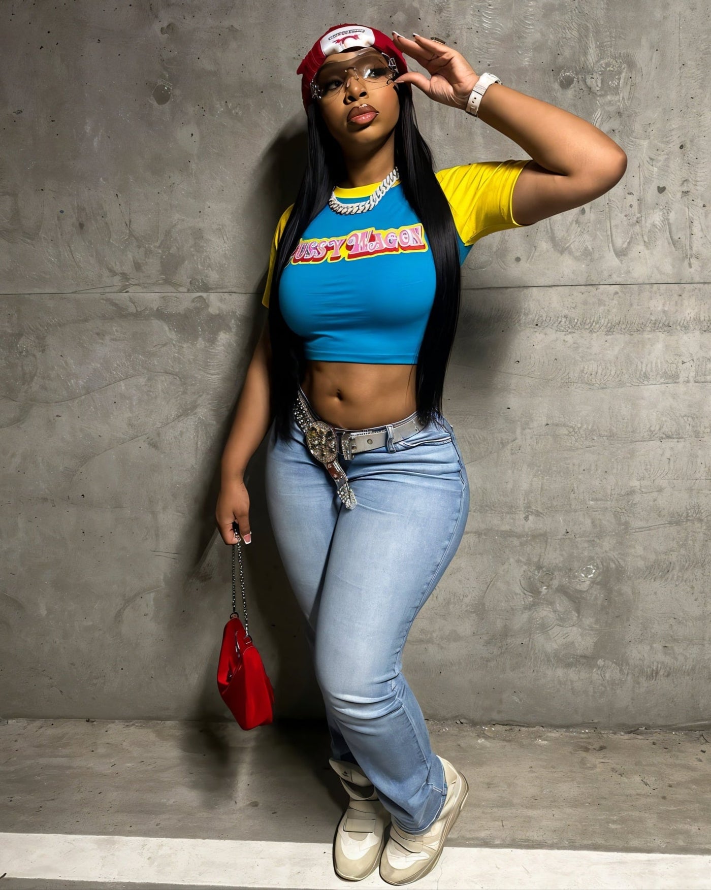 LUANNE Retro Crop Top