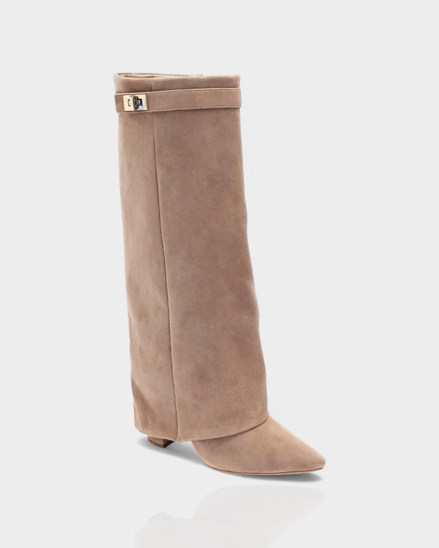 MAISY Straight Pointed-Toe Knee-High Boots
