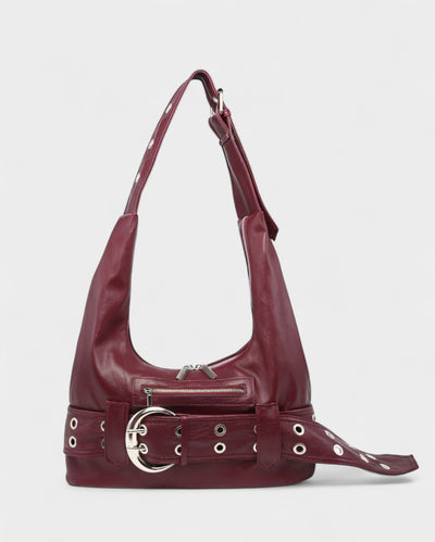 ALEXIS Retro Faux Leather Shoulder Bag