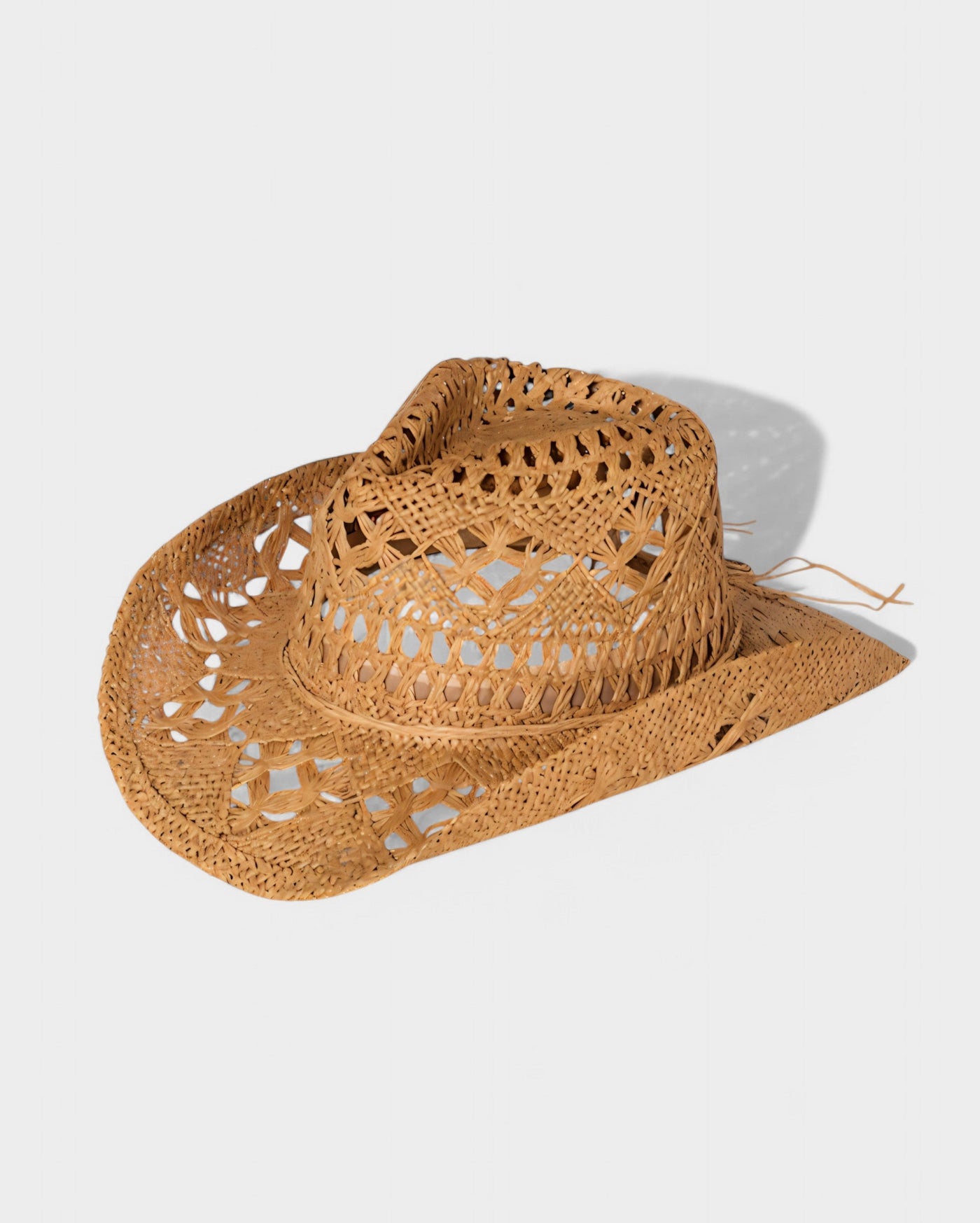 SHIELA Woven Raffia Cowboy Hat