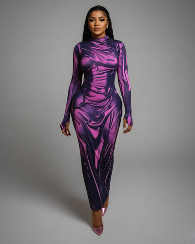 KASSIDY Illusion Maxi Dress