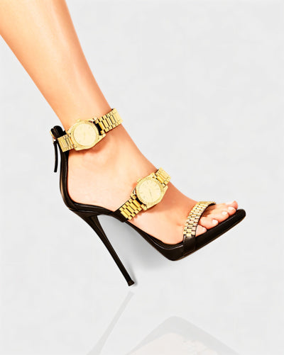 JILLY Watchband Strap Stiletto High Heels