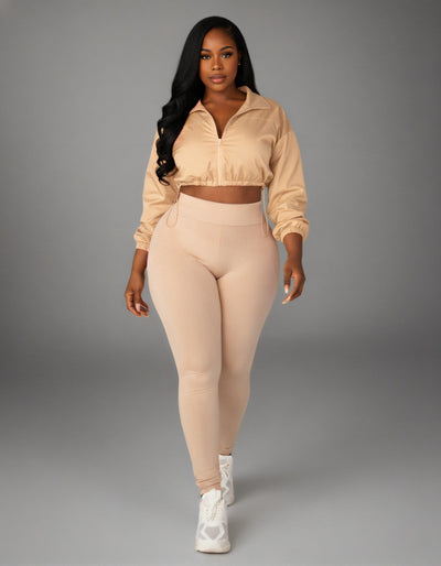TATUM Cropped Zip Up Jacket & Leggings Set