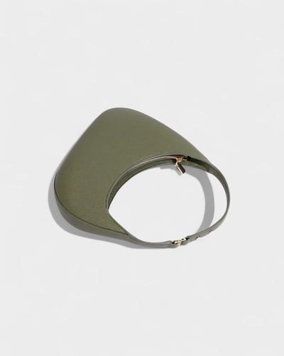 BELVIA Faux Leather Crescent Bag