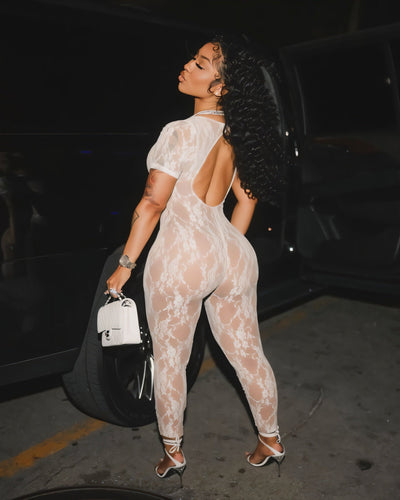 KALINA Open Back Lace Jumpsuit