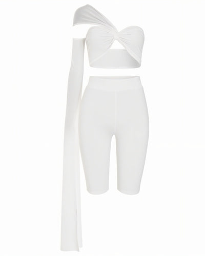 MILLA Sheer Sleeve Twist Set