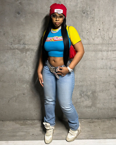 LUANNE Retro Crop Top