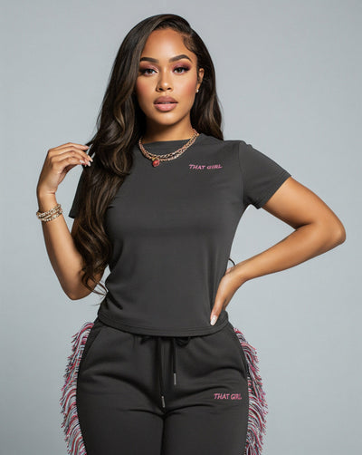 THAT GIRL Top & Track Pants Set
