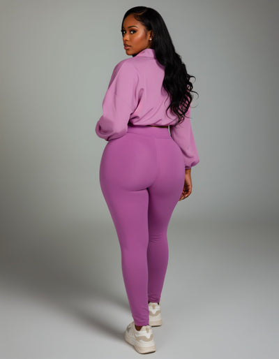 TATUM Cropped Zip Up Jacket & Leggings Set