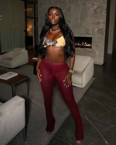 NANCY Bell-bottom Slim Flare Pants