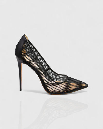 HIYARA Mesh Net Stiletto Heels