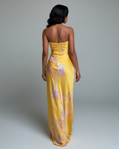 VEDA Halter Neck Sleeveles Maxi Dress