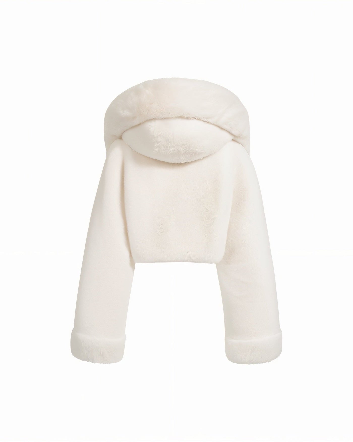 EZRA Plush Oversized Faux Fur Hooded Jacket