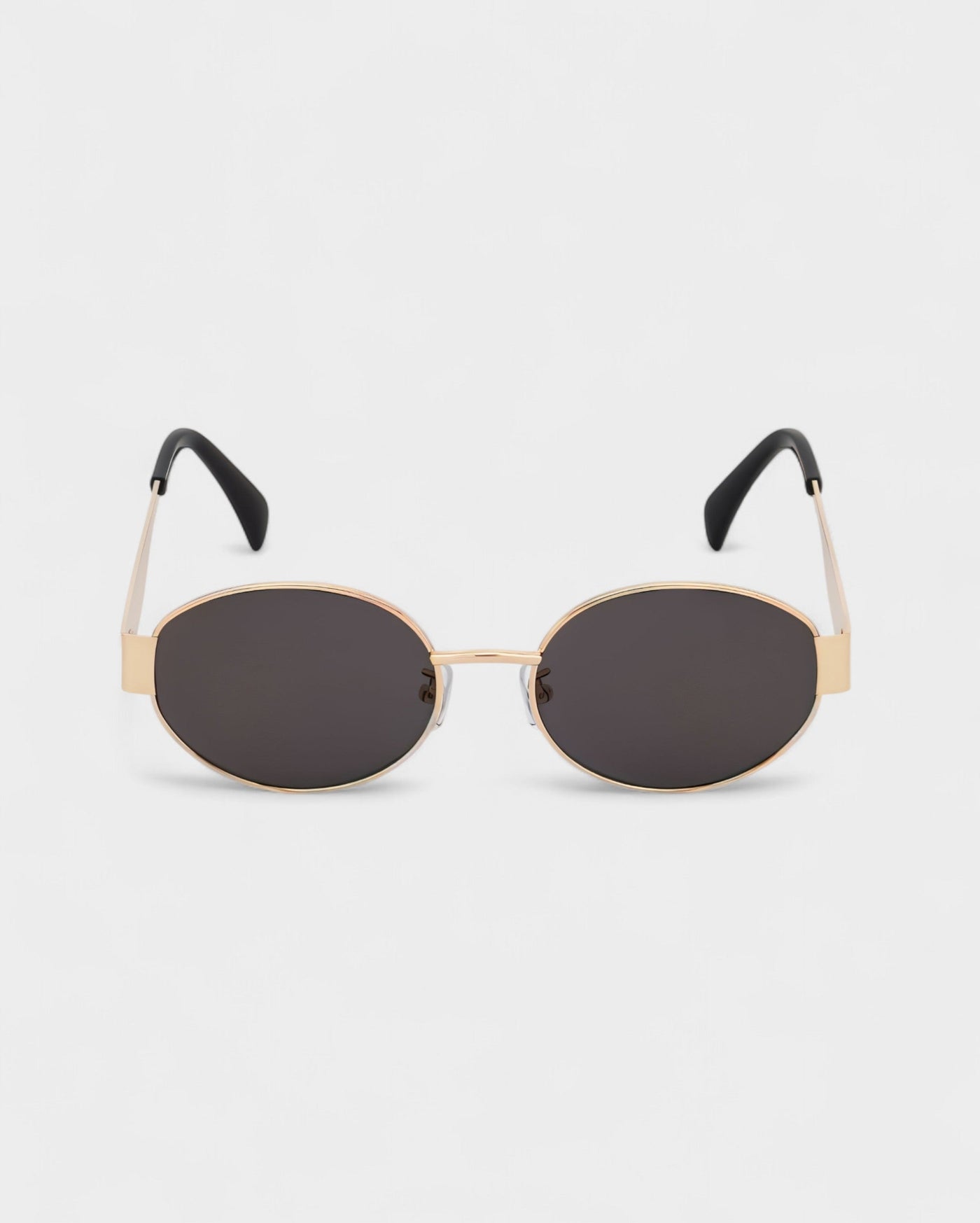 DACY Retro Slim Oval Frame Sunglasses