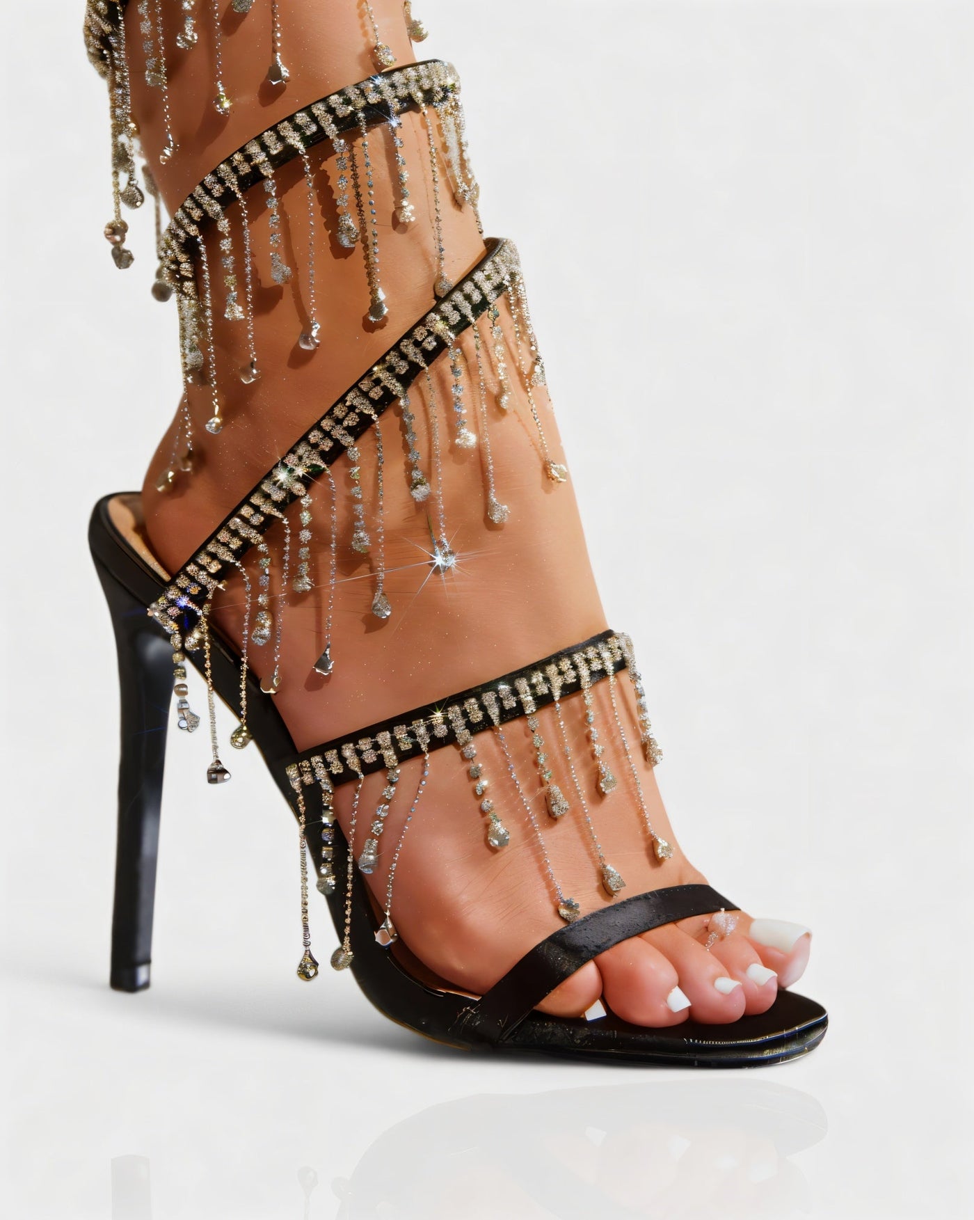 MANDY Tassel Wrap Around Heels