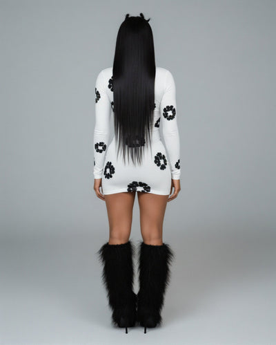 SORELL Flower Print Mini Dress